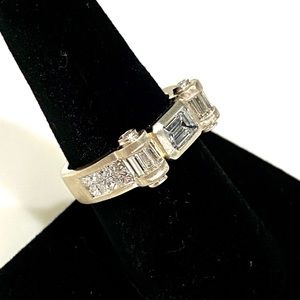 Diamond And White Gold Ring